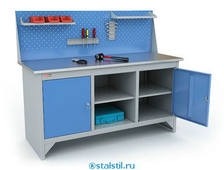 Верстак  ВЛ-К-3ЦФ с Экраном (Верстак ВЛК-3-11)