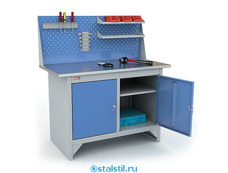 Верстак  ВЛ-К-2ЦФ с Экраном (Верстак ВЛК-2-11)
